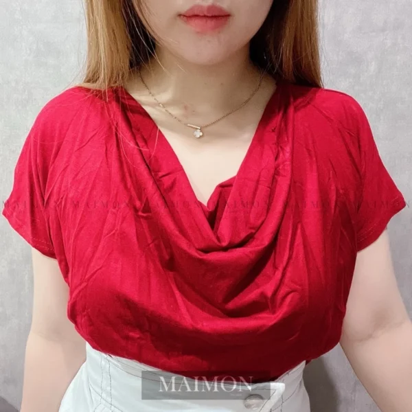Ruched Short Sleeve Blouse
