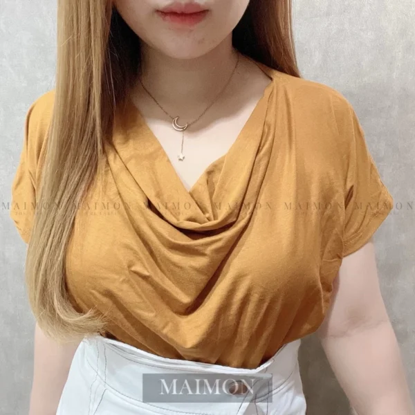 Ruched Short Sleeve Blouse