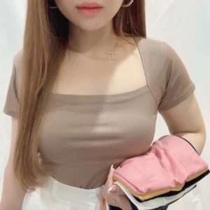blouse-kaos-polos-atasan-wanita-spandex-rayon