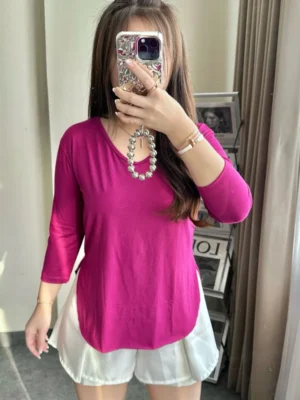 id-11134207-7r98t-lmkasctmdu444b Kaos Polos Wanita Lengan 7/8