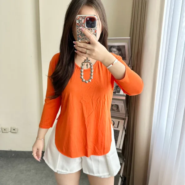 id-11134207-7r98z-lliy2x9ypp9t46 Kaos Polos Wanita Lengan 7/8