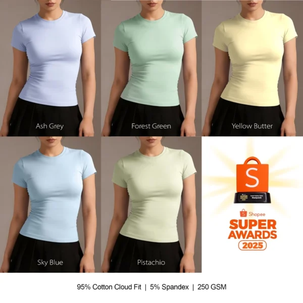 id-11134207-822wi-mm02frhddds2ed Perfect Fit Women's Basic Top Fitted