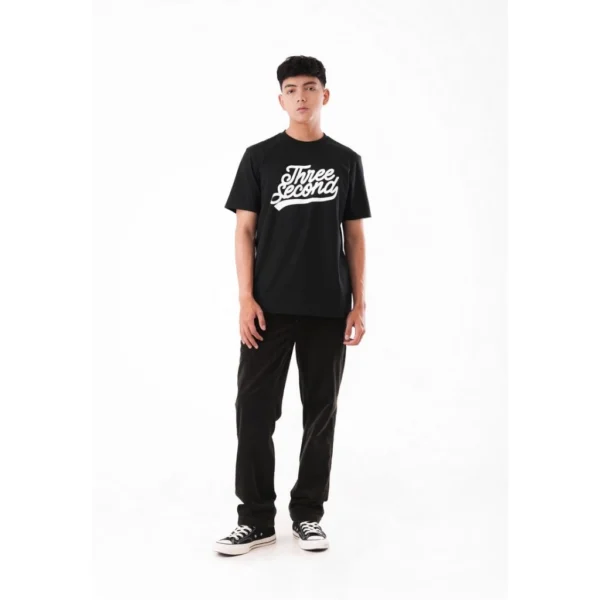 3Second Kaos Pria Katun Typography