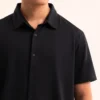 KLOTIFAI - Adem SS Black - Kemeja Pria