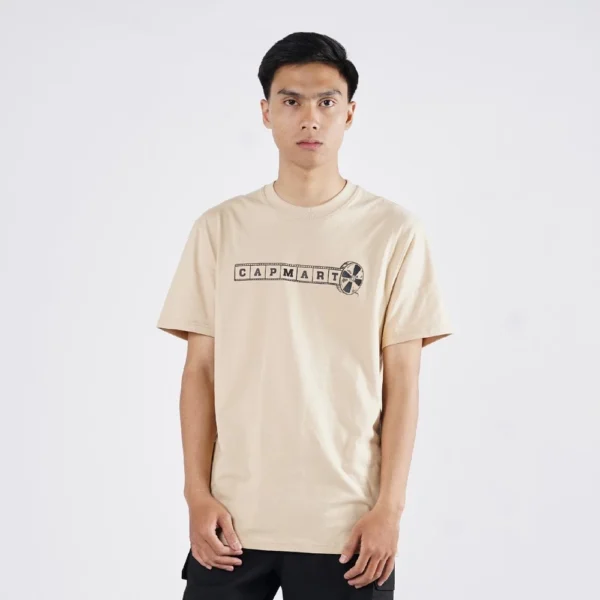Capmart Kaos Pria Lengan Pendek Back Design Cinema