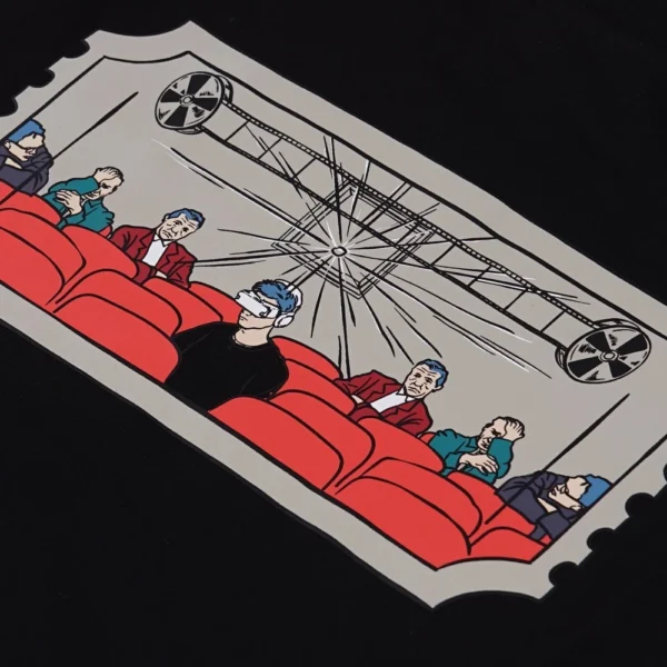 Capmart Kaos Pria Lengan Pendek Back Design Cinema