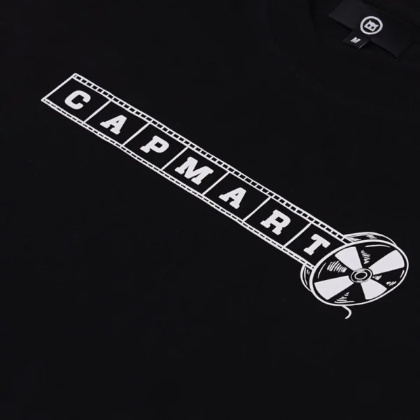 Capmart Kaos Pria Lengan Pendek Back Design Cinema